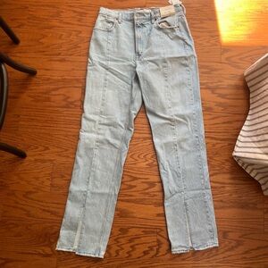 NWT Abercrombie & Fitch - The ‘90s Straight Ultra High Rise Jeans Size 12 Long